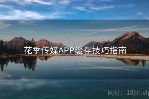花季传媒APP缓存技巧指南