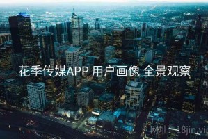花季传媒APP 用户画像 全景观察