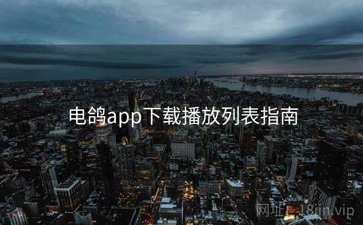电鸽app下载播放列表指南 电鸽app下载播放列表指南