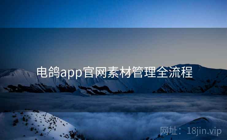 电鸽app官网素材管理全流程 电鸽app官网素材管理全流程